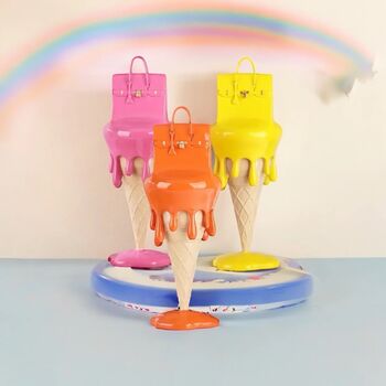 Vibrant Melting Ice Cream Handbag Sculpture, 3 of 9