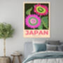 Japan Retro Flower Art Print, thumbnail 2 of 3