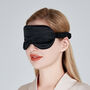 Silk Eye Mask Black, thumbnail 4 of 6