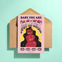Hot As Hell Love Greeting Card, thumbnail 3 of 3
