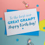 Birthday Card For Great Grampa Grampy Grandad Gramps, thumbnail 1 of 4