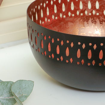 Black And Copper Decorative Pot Pourri Bowl, 6 of 9