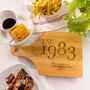 Personalised Father's Day Retro Year Chopping Board, thumbnail 3 of 5