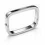 Rectangular Solid Sterling Silver Bangle, thumbnail 3 of 7