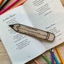 Personalised Thank You Teacher Bookmark, thumbnail 1 of 5