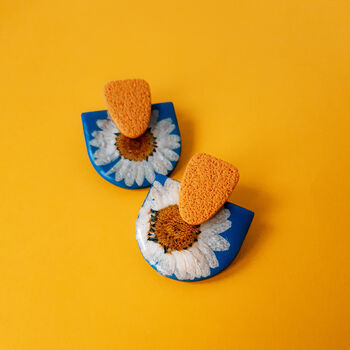 Daisy | Polymer Clay Statement Earrings, 2 of 8