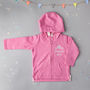 Personalised Baby Hoodie With Hearts Or Stars, thumbnail 7 of 9