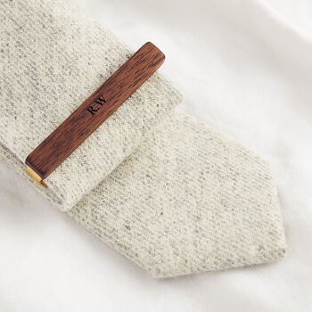 Personalised Wooden Tie Clip, 3 of 3