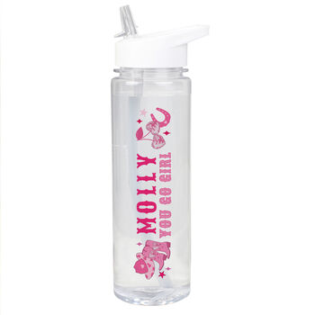 Personalised Cowgirl Water Bottle For Her, 3 of 3