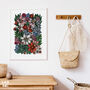 Cosmos Flower Meadow Print A4, thumbnail 3 of 7