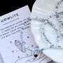 Howlite Crystal Bracelet With Gift Message Poem, thumbnail 2 of 6