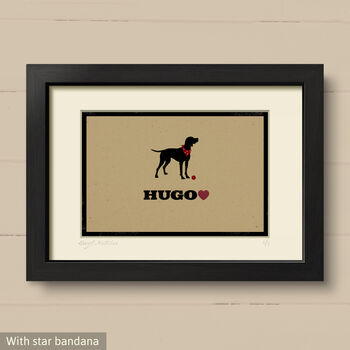 Personalised Pointer Print For One Or Two Dogs, 5 of 10