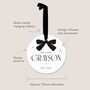 Personalised First Christmas Married Ceramic Bauble, thumbnail 8 of 10