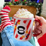Personalised Initial Christmas Hot Chocolate Xmas Mug, thumbnail 1 of 2