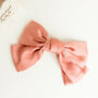 Satin Big Bow Hair Clip Barrette Six Colours Available, thumbnail 11 of 12