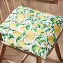 Lemon Print Seat Pad Cushion, thumbnail 3 of 4