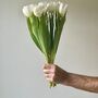 Artificial White Tulip Stem, thumbnail 6 of 6
