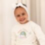 Mini Flyer Or First Time Flyer Personalised Embroidered Globe Holiday Airport Sweatshirt Jumper, thumbnail 3 of 5