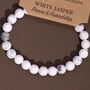 White Jasper Power Bracelet| Calm, thumbnail 4 of 4