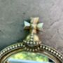 30cm Distressed Silver Baroque Crown Wall Mirror, thumbnail 5 of 8