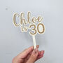 Custom Wood Birthday Topper, thumbnail 4 of 5