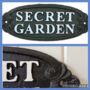 Cast Iron 'Secret Garden' Plaque, thumbnail 2 of 5