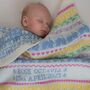 Personalised Lambswool Baby Blanket, thumbnail 1 of 6