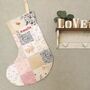 Christmas Stocking Made From Baby Clothes, thumbnail 1 of 12