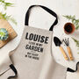 Personalised Linen Gardening Apron, thumbnail 1 of 5