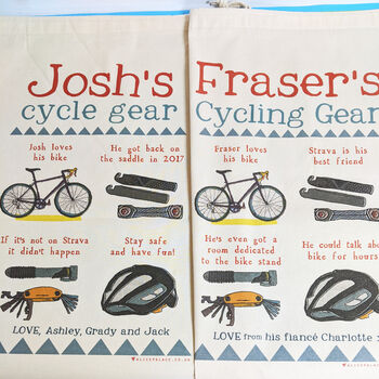 Personalised Cycling Story Sack, 6 of 12