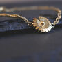 Daisy Bracelet 18k Gold Plated Floral Jewellery, thumbnail 2 of 7