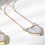Personalised Sterling Silver Small Pearl Heart Necklace, thumbnail 5 of 10