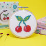Cherry Bomb Mini Cross Stitch Kit, thumbnail 1 of 2