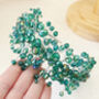 Emerald Green Crystal Headband, thumbnail 1 of 5