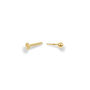 14 Carat Solid Gold Sphere Labret Stud Earring, thumbnail 6 of 7
