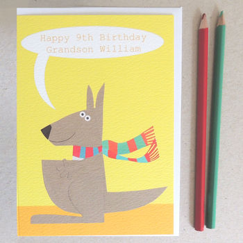 Personalised Bubble Kangaroo Card, 2 of 3
