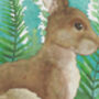Personalised Rabbit New Baby Fine Art Print, thumbnail 2 of 6