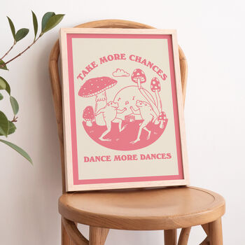 'Take More Chances' Dancing Frogs Quote Print, 11 of 12