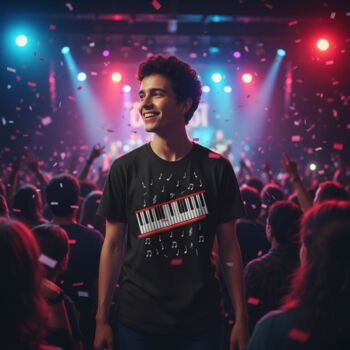 Piano Keyboard T Shirt Or Sweatshirt For Music Lovers – Musical Notes Design Gift, 8 of 12