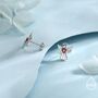 Sterling Silver Angel Stud Earrings, thumbnail 4 of 12