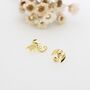 Tiny Mismatched Dragon Stud Earrings In Sterling Silver, thumbnail 4 of 11