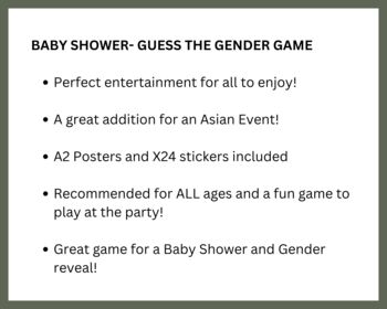 Asian Baby Shower Guess The Gender, 4 of 8