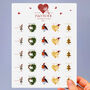 Butterfly Christmas Stickers In Five Designs, 25, thumbnail 1 of 9