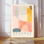 Bauhaus Pastel Mid Century Art Print, thumbnail 1 of 3