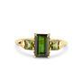 18ct Yellow Gold And Green Tourmaline Ring, thumbnail 2 of 4