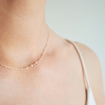 14k Gold Filled Lace Chain Necklace, 3 of 5