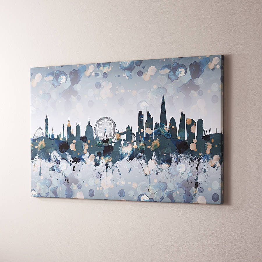 london city skyline print canvas by artpause ...