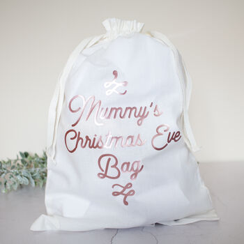 Personalised Modern Christmas Eve Box Bags, 3 of 5