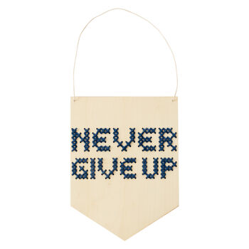 Never Give Up Embroidery Board Kit, 3 of 5