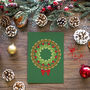Brussels Sprouts Pattern Christmas Cards Pack Of Five, thumbnail 1 of 6